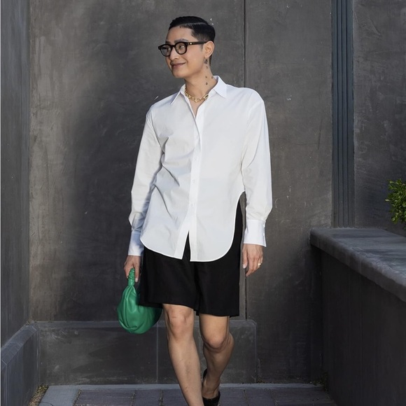 Amazon.com The Drop Standard Whisper White Cut Out Shirt by @Arvinolano NWT